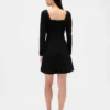 Double Knit Sweetheart Corset Mini Dress