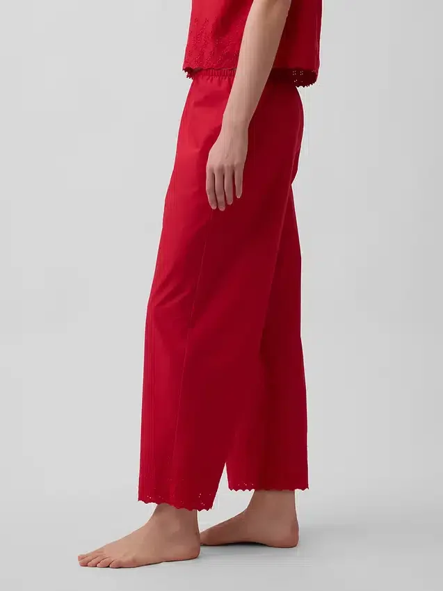 Embroidered Pj Pants