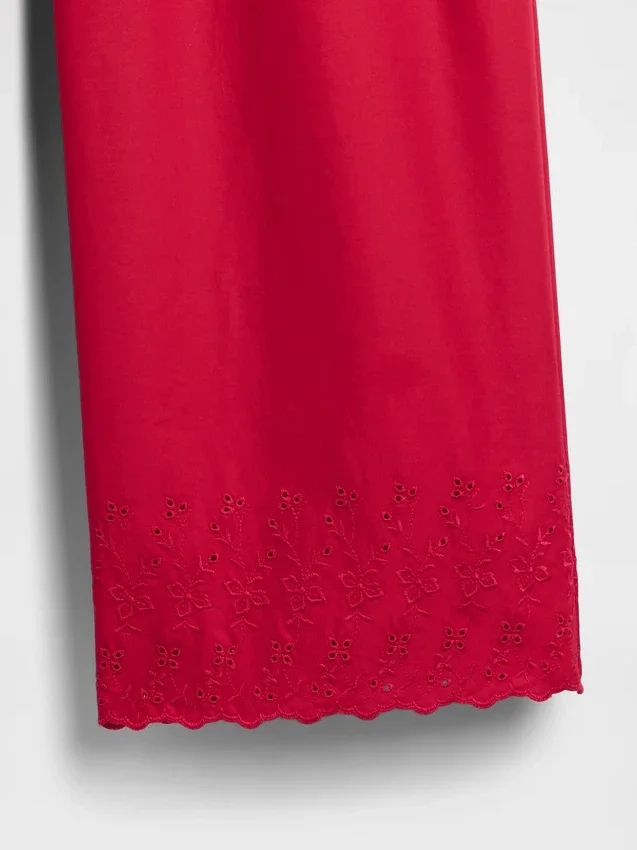 Embroidered Pj Pants