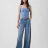 Eyelet Crop Bustier Top