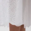 Eyelet Drop-Waist Maxi Dress