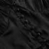 Eyelet V-Neck Peplum Top