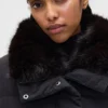 Faux Fur-Trim Puffer Jacket