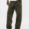 Floral Canvas Baggy Jeans
