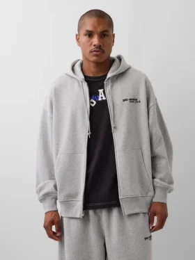 Gap × Awake Ny Heavyweight Oversized Logo Zip Hoodie