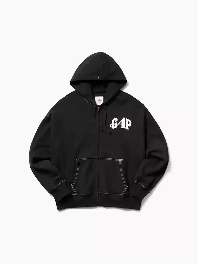 Gap × Awake Ny Heavyweight Oversized Logo Zip Hoodie