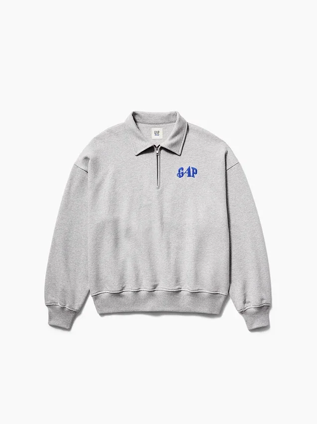 Gap × Awake Ny Heavyweight Oversized Quarter-Zip Pullover