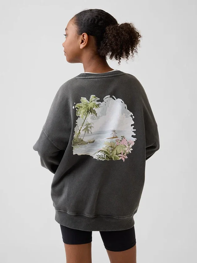 Gap × Disney Kids Vintagesoft Oversized Sweatshirt