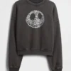 Gap × Disney Tim Burton's the Nightmare Before Christmas Heavyweight Skull Sweatshirt