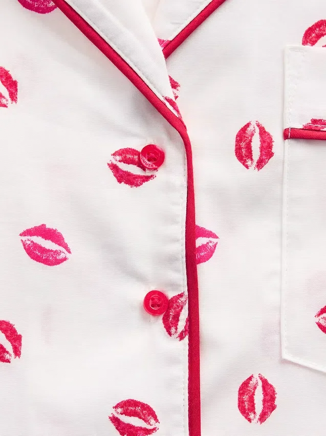 Gap × Summer Fridays Relaxed Poplin Kiss Pj Shirt