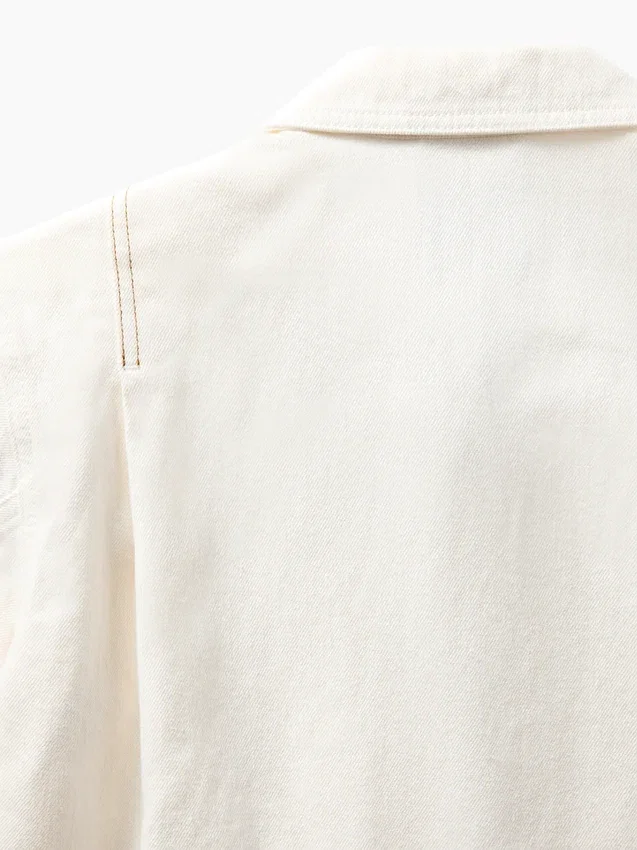 Gap × Victoria Beckham Denim Zip Shirt