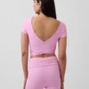Gapfit Smooth Reversible Wrap Crop Top