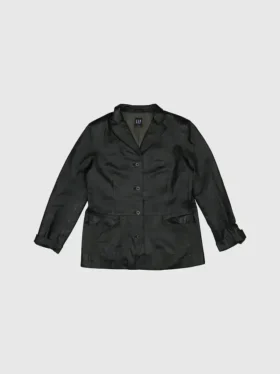 Gapvintage Womens 90S Leather Jacket - L