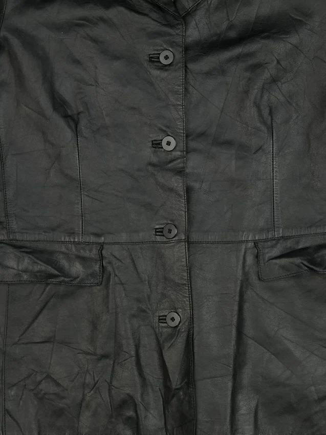 Gapvintage Womens 90S Leather Jacket - L