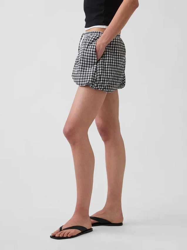 Gingham Easy Bubble Shorts