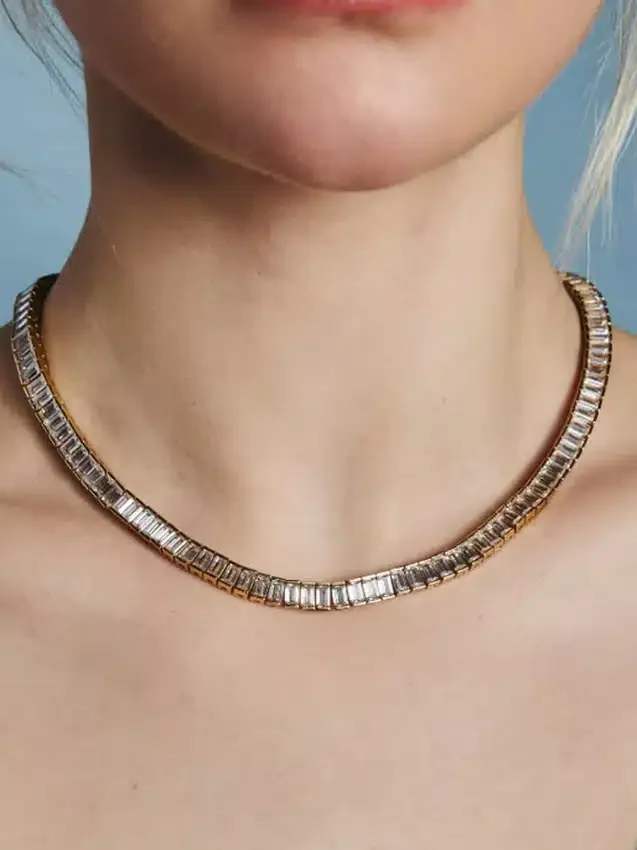 Hart Baguette Tennis Necklace