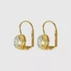 Hart Bezel Drop Earrings