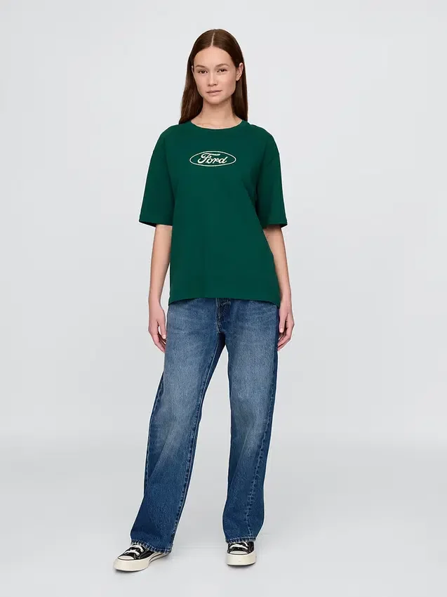 Heavyweight Ford Graphic Crop T-Shirt