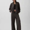 Heavyweight French Terry Oversized Button-Front Shirt