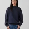 Heavyweight French Terry Oversized Mockneck Sweatshirt