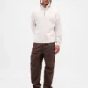 Heavyweight Oversized Logo Quarter-Zip Pullover