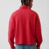 Heavyweight Oversized Logo Quarter-Zip Pullover