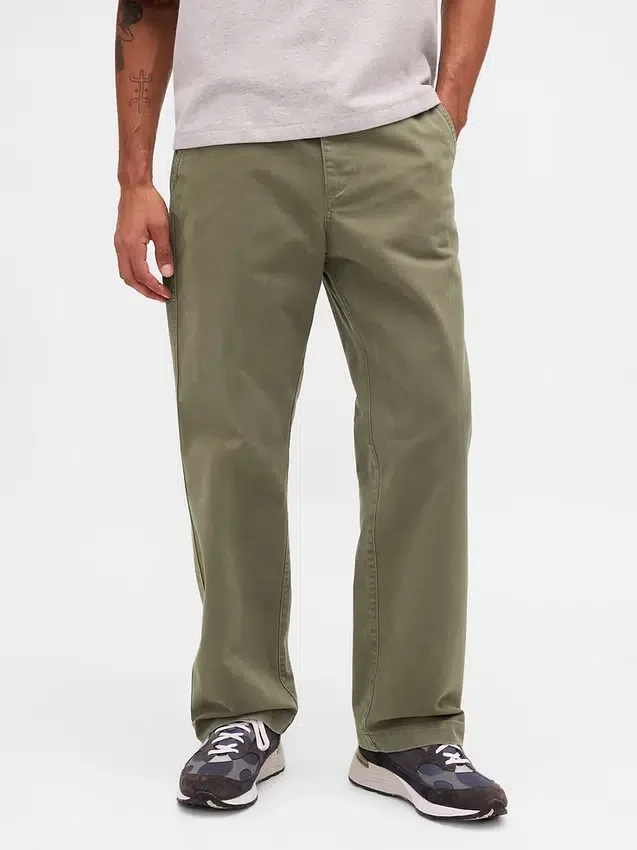 Heavyweight Twill '90S Loose Khakis