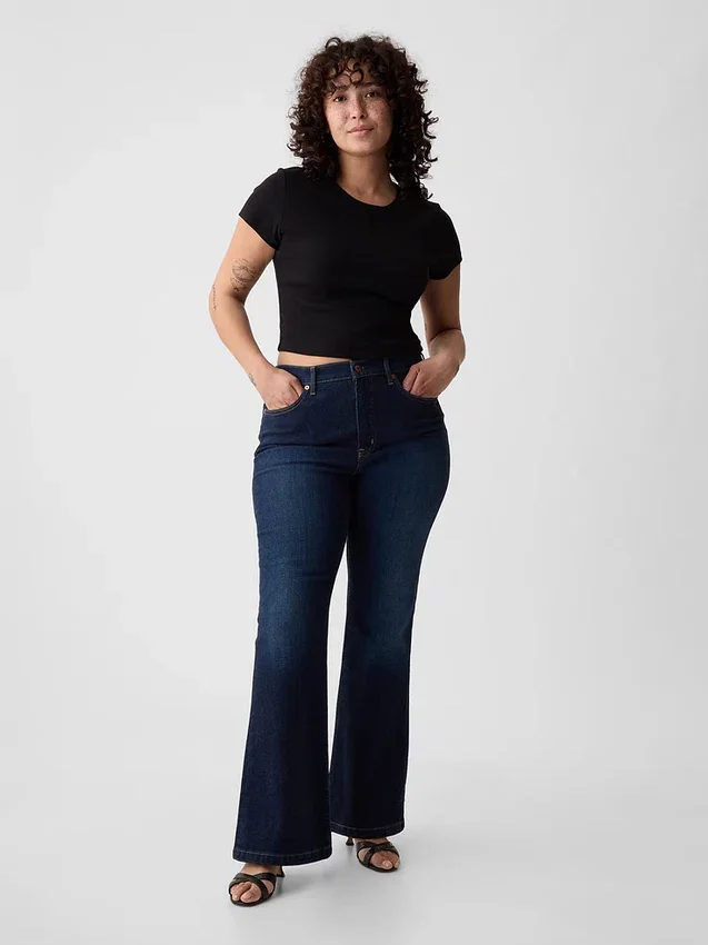 High Rise '70S Flare Jeans