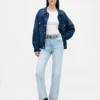 High Rise '90S Slim Straight Crop Jeans