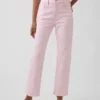 High Rise '90S Slim Straight Crop Jeans