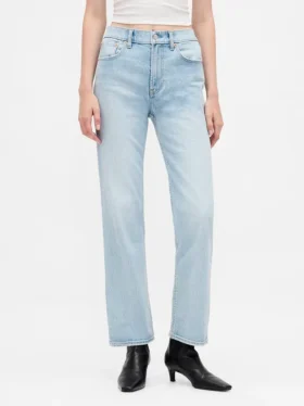 High Rise ’90S Slim Straight Crop Jeans