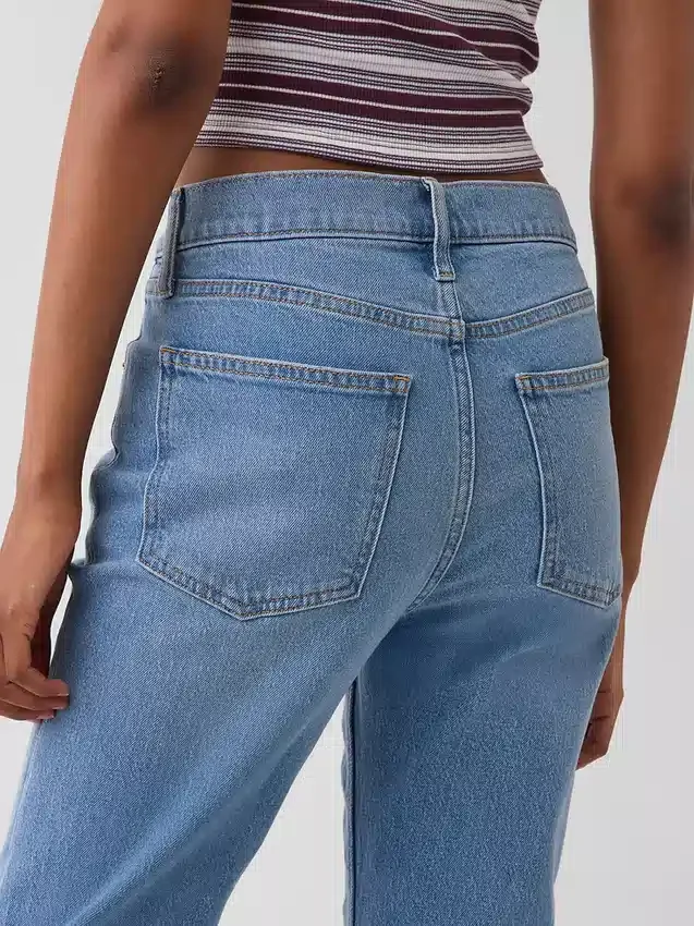 High Rise '90S Slim Straight Crop Jeans