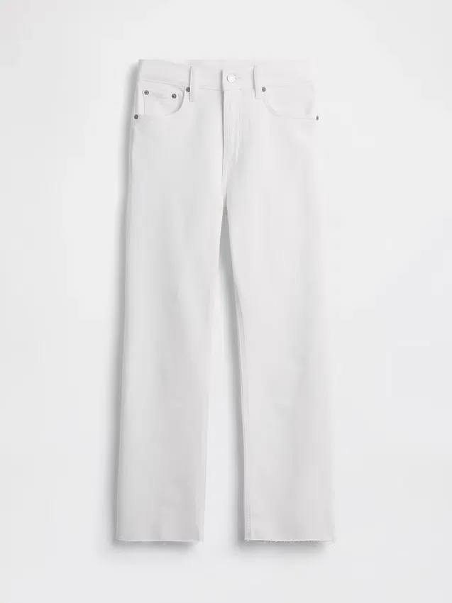 High Rise '90S Slim Straight Crop Jeans