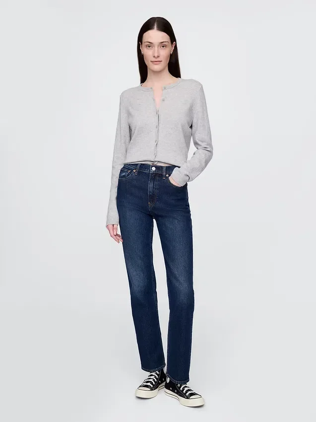 High Rise '90S Slim Straight Jeans