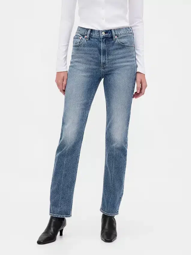 High Rise '90S Slim Straight Jeans