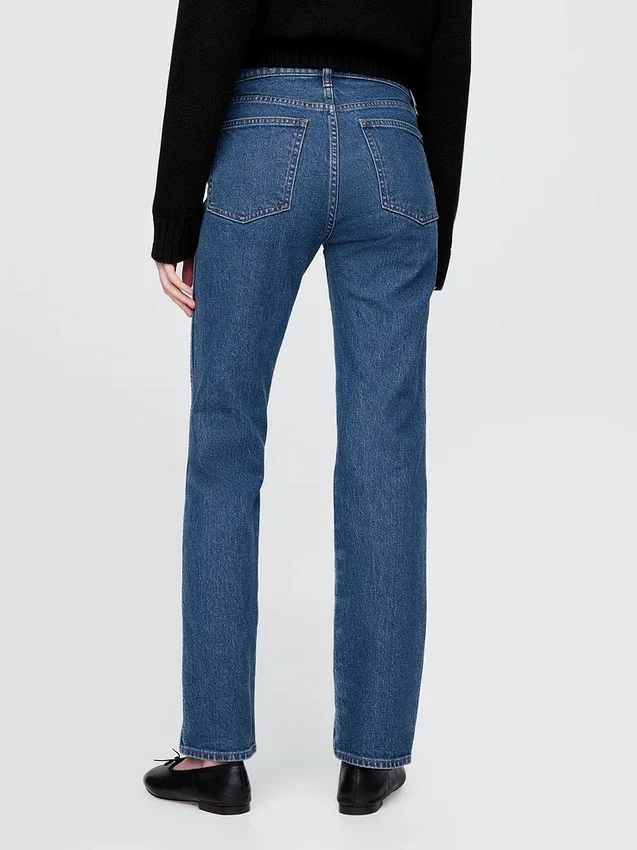 High Rise '90S Slim Straight Jeans