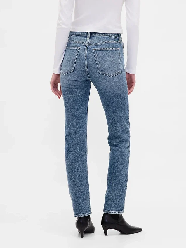 High Rise '90S Slim Straight Jeans