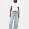 High Rise Barrel Jeans