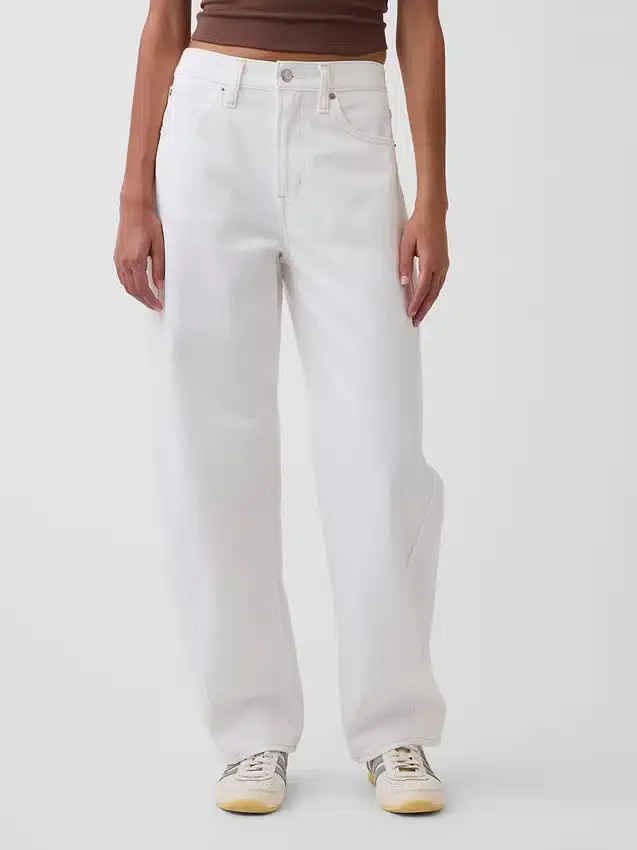 High Rise Barrel Jeans