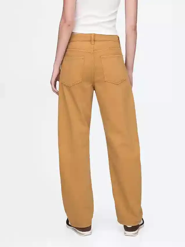 High Rise Barrel Jeans