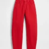 High Rise Barrel Jeans