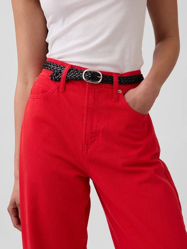 High Rise Barrel Jeans
