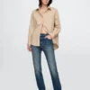 High Rise Belted '90S Slim Straight Jeans