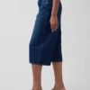 High Rise Belted Culotte Barrel Jeans
