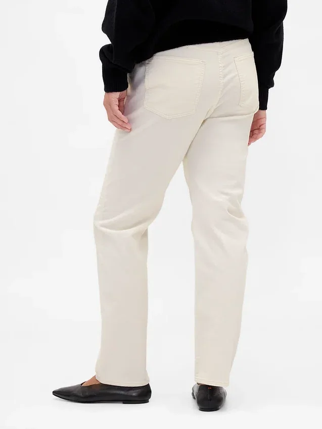High Rise Corduroy '90S Slim Straight Pants