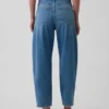 High Rise Crop Barrel Jeans