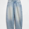 High Rise Crop Barrel Jeans