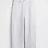 High Rise Crop Barrel Jeans