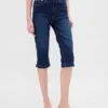 High Rise Cropped Capri Jeans