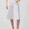 High Rise Culotte Jeans